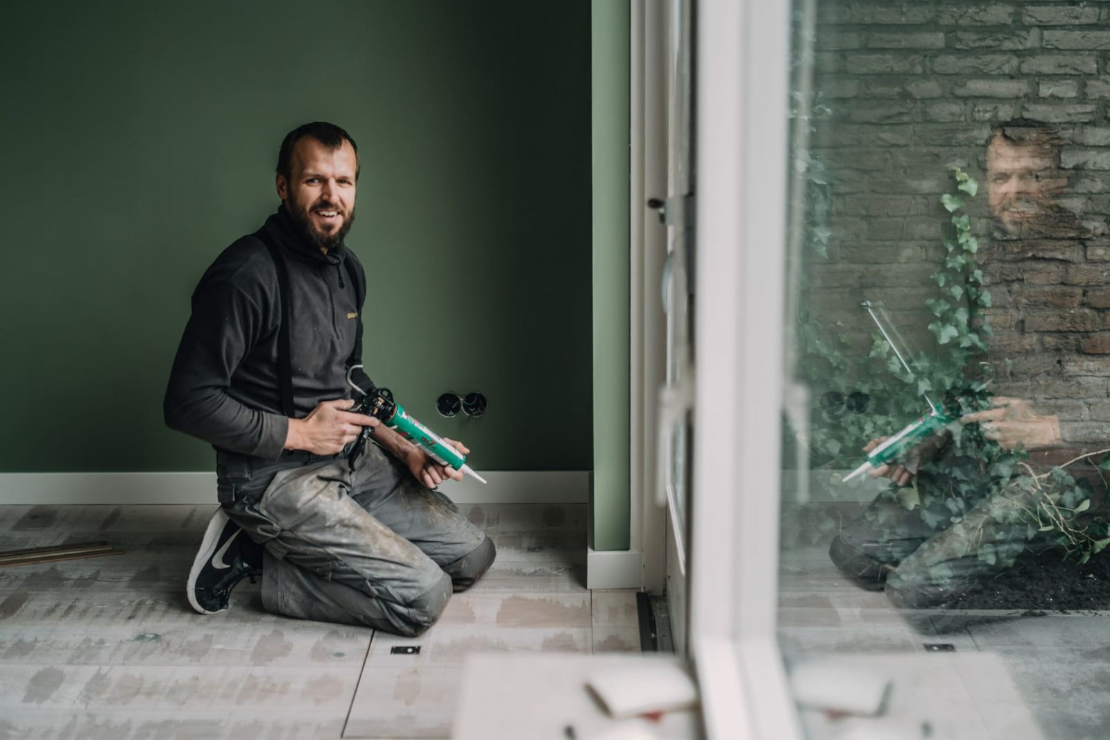 Visgraatvloer gelegd door Meer Parket